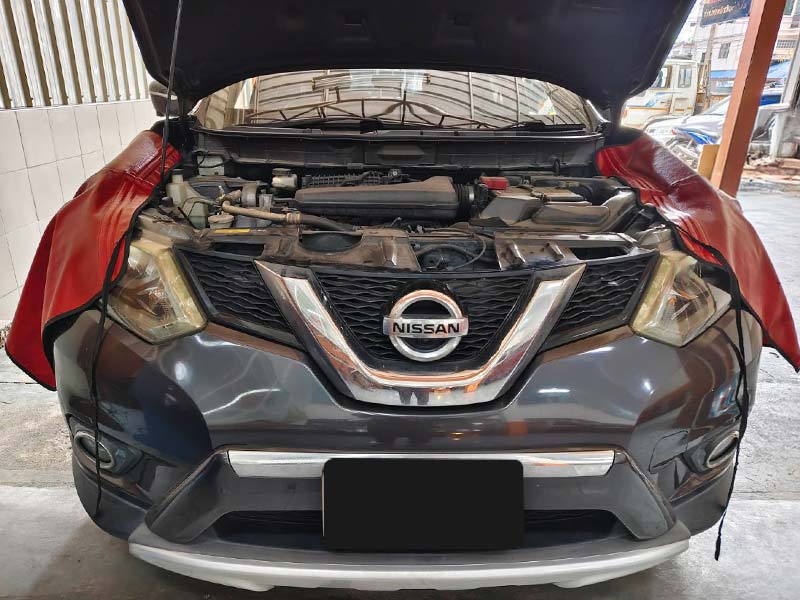 ซ่อมแอร์ Nissan X-Trail T32 แอร์ไม่เย็น